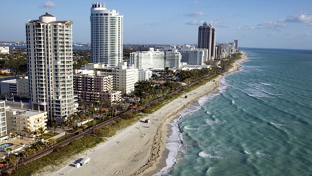 Miami, uma das cidades que seriam atingidas pela elevação do nível do mar