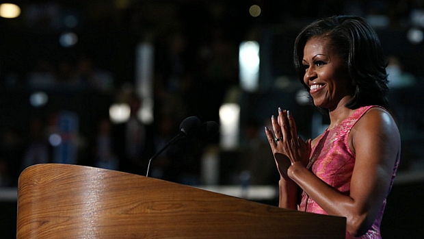 Michelle Obama destacou os valores e convições de seu marido