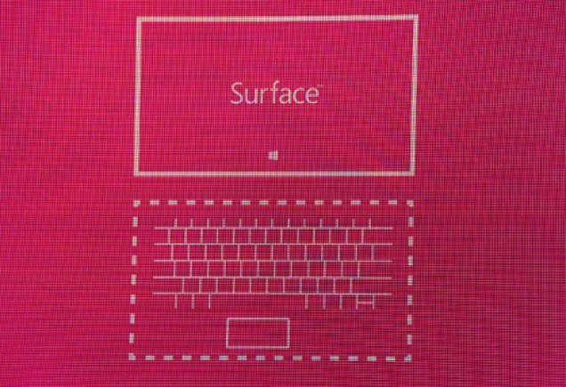 Esquema gráfico do novo tablet da Microsoft, o Surface, que possui 9,3 milímetros de espessura, saída USB 2.0 e pesa 576 gramas