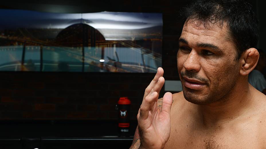 Rodrigo Minotauro em sua casa na Barra da Tijuca no Rio de janeiro