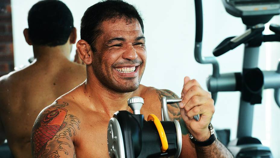 Rodrigo Minotauro em sua casa na Barra da Tijuca no Rio de janeiro