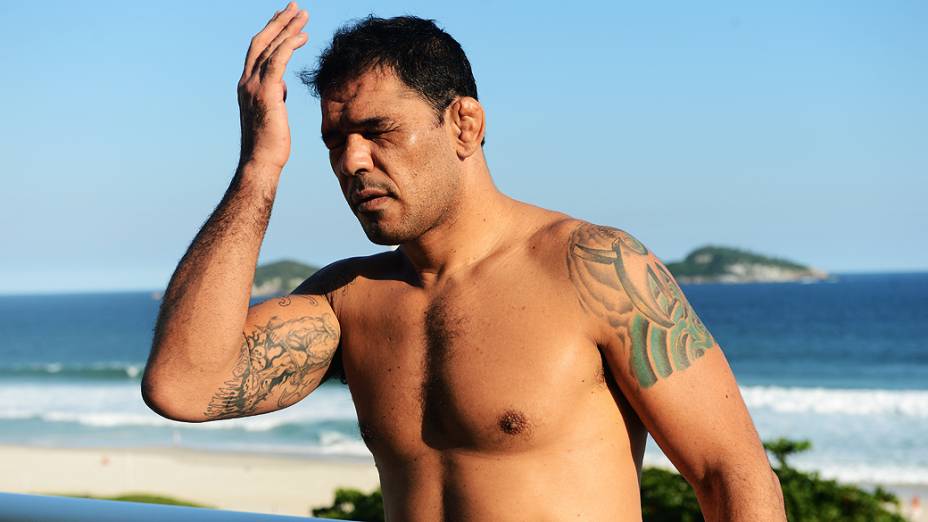 Rodrigo Minotauro em sua casa na Barra da Tijuca no Rio de janeiro