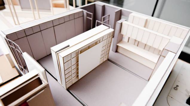 A maquete mostra as primeiras concepções do apartamento com paredes móveis. Um protótipo em escala real deve ser construído até o fim de 2012