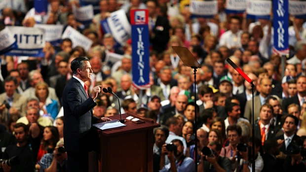 Romney aceitou formalmente a indicação do Partido Republicano