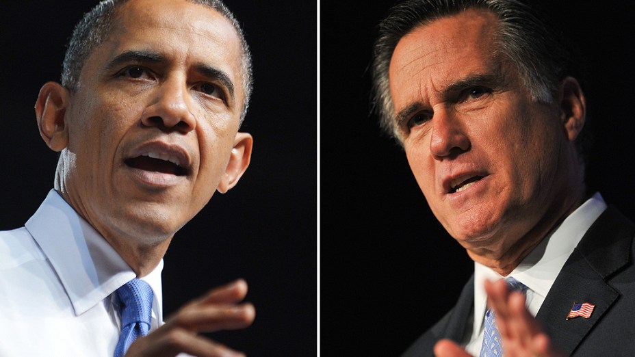 O presidente dos Estados Unidos, Barack Obama, e o republicano Mitt Romney se enfrentam nesta terça no segundo debate da disputa pela Casa Branca