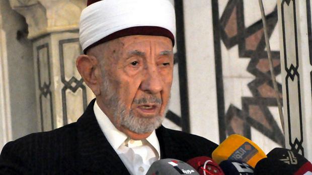 O clérico Mohammed al-Buti em foto distribuída pela agência estatal Sana