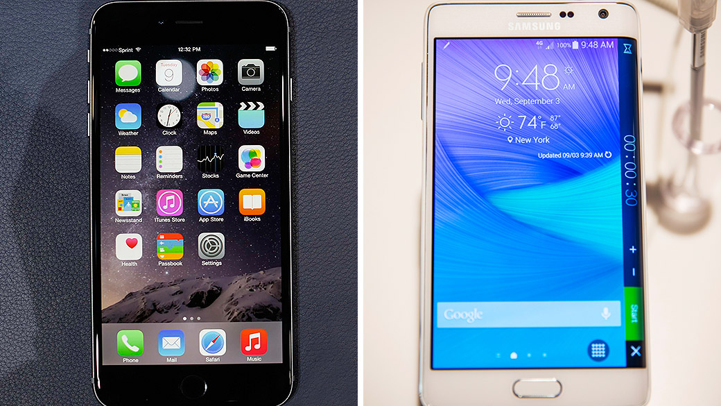 iPhone 6 Plus e Galaxy Note 4 disputam o mercado de smartphones com telas grandes