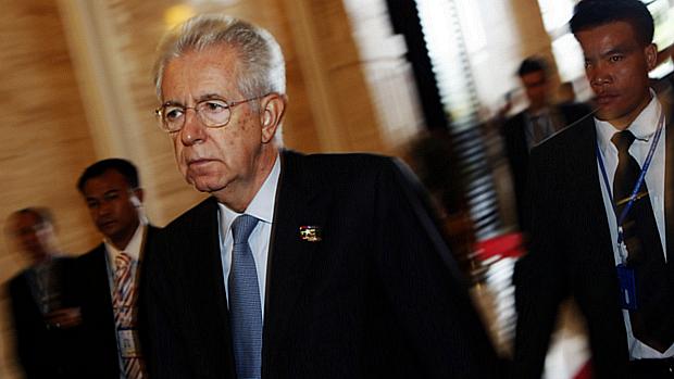 Monti foi nomeado como chefe de um governo tecnocrata em novembro do ano passado
