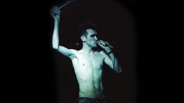 Morrissey no show dos Smiths, em 1984