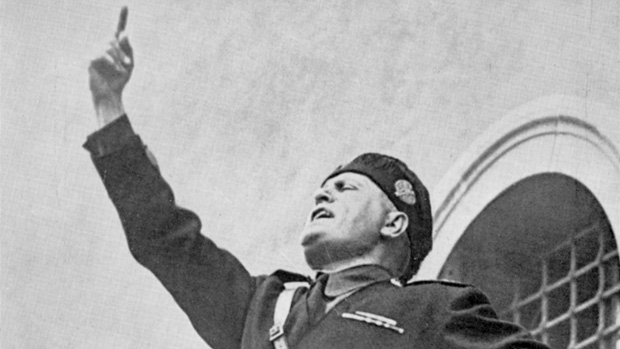 O ditador italiano Benito Mussolini, criador do Facismo