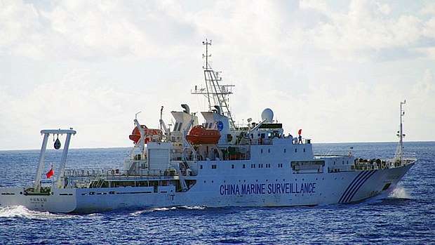 Navio chinês nas águas das ilhas Senkaku, chamadas Diaoyu pela China