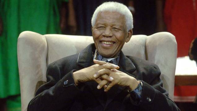 2008 - Nelson Mandela em Johanesburgo, África do Sul