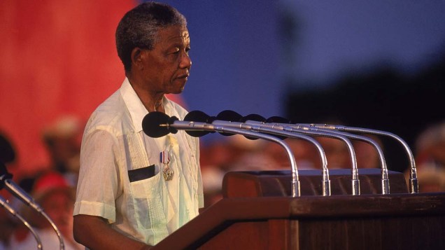 1991 - Nelson Mandela em Havana, Cuba