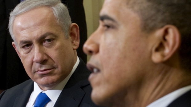 Benjamin Netanyahu e Barack Obama durante encontro na Casa Branca em março de 2012