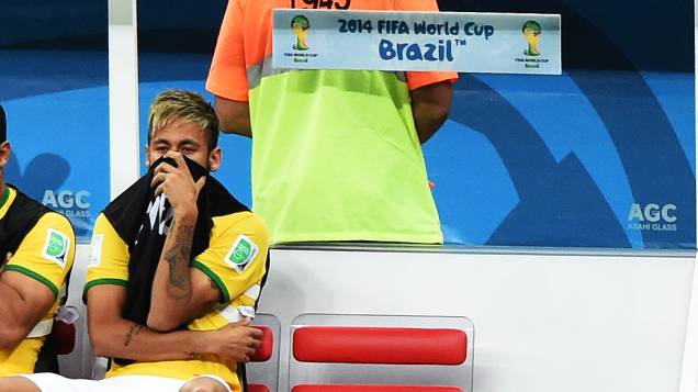 Neymar durante o jogo contra a Holanda no Mané Garrincha, em Brasília