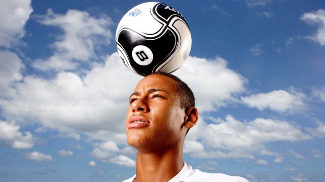 Neymar, atacante do Santos, em 2009