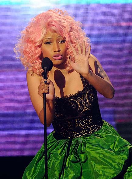 Nicki Minaj durante o "American Music Awards" em Los Angeles, em 2011
