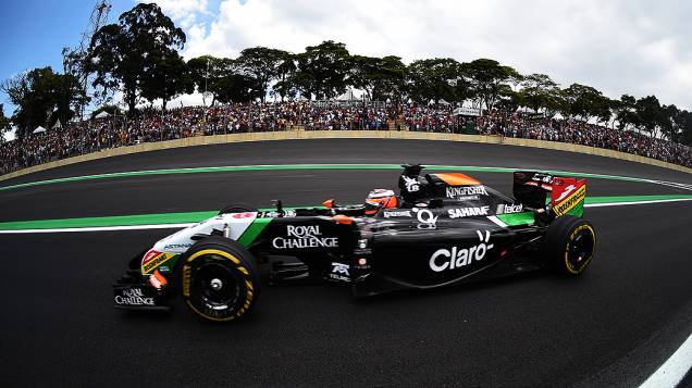 Nico Hulkenberg da Force India no GP Brasil de Fórmula 1