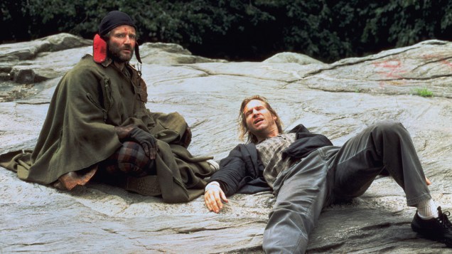 Robin Williams em cena do filme O Pescador de Ilusões de 1991