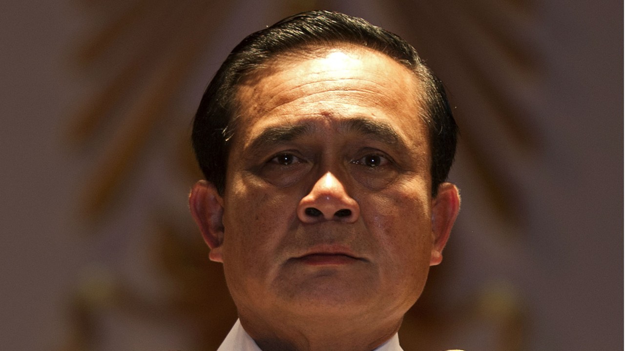 O general Prayuth Chan-ocha, responsável por aplicar um golpe de estado na Tailândia