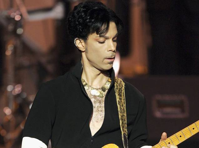 O músico Prince em show em 1991
