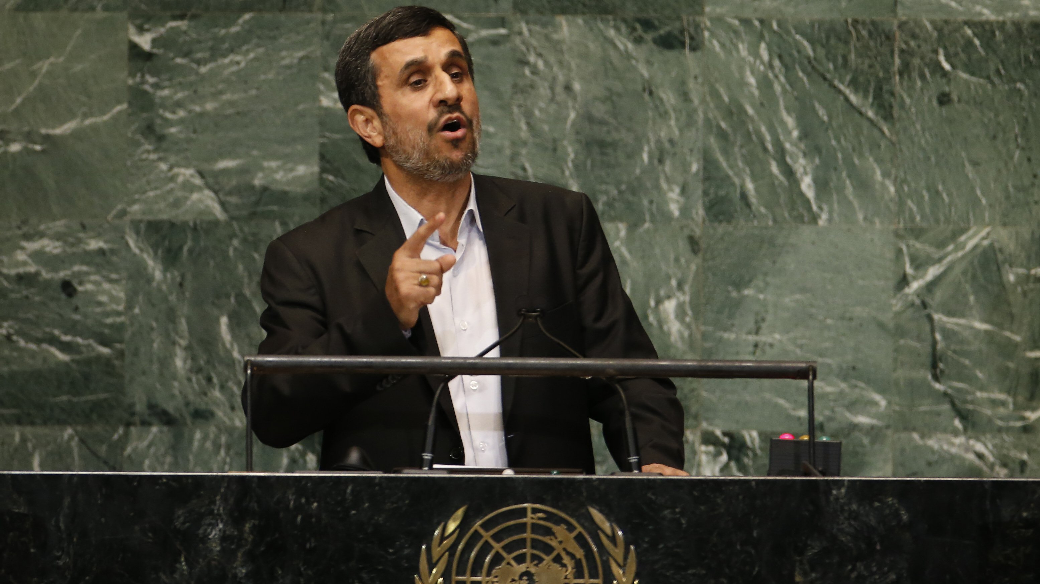 O presidente do Irã, Mahmoud Ahmadinejad, discursa na Assembleia Geral da ONU nesta quarta-feira