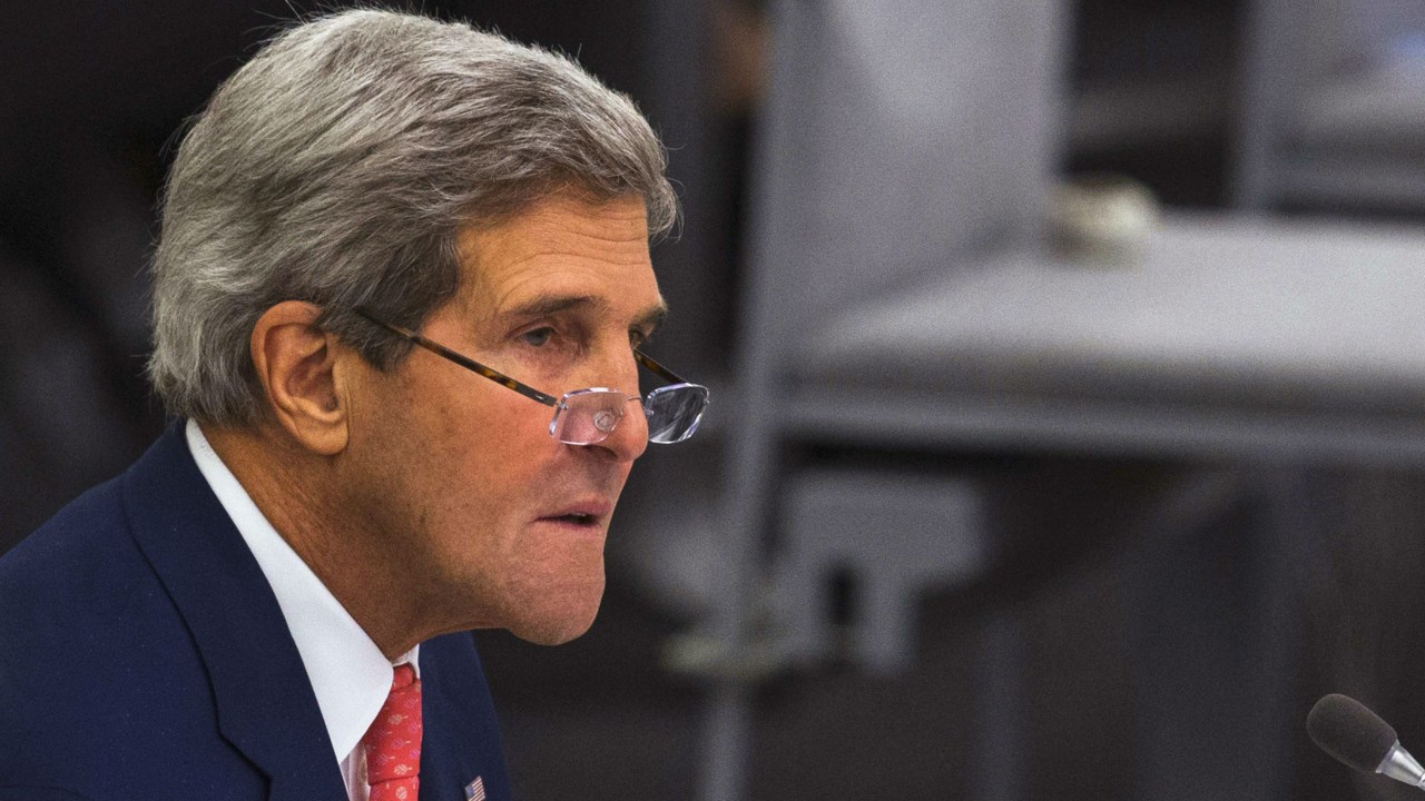 O secretário de Estado, John Kerry. Americano tentou acalmar os franceses