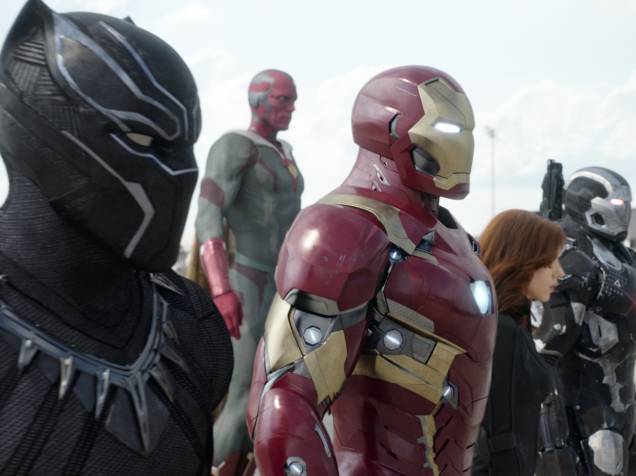 O time do Homem de Ferro no filme Capitão América: Guerra Civil