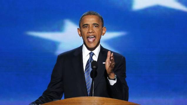 Economia foi o tema central do discurso do presidente Obama na convençaõ democrata