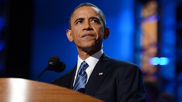 Barack Obama aceitou oficialmente a indicação do Partido Democrata em discurso no dia 6 de setembro