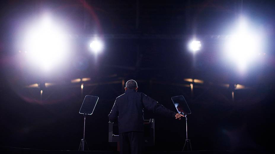 Presidente americano Barack Obama faz campanha em Bristow, no Estado de Virgínia, EUA
