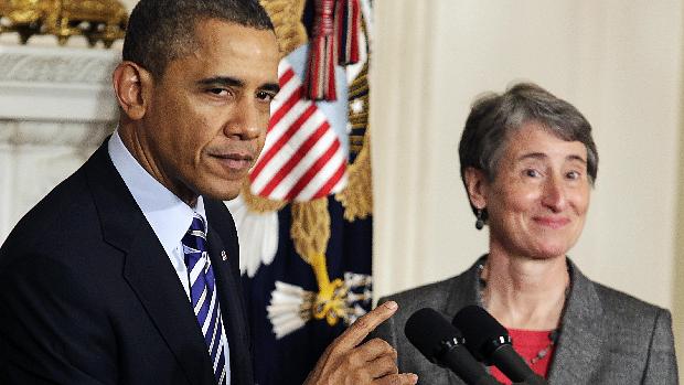 Obama nomeou Sally Jewell para o Departamento de Interior durante seu segundo mandato
