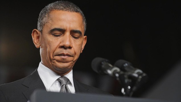 O presidente americano Barack Obama durante o pronunciamento sobre o ataque em que 12 pessoas foram mortas, nesta sexta