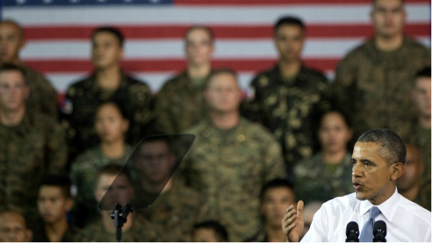Obama discursa para tropas americanas e filipinas, em Manila