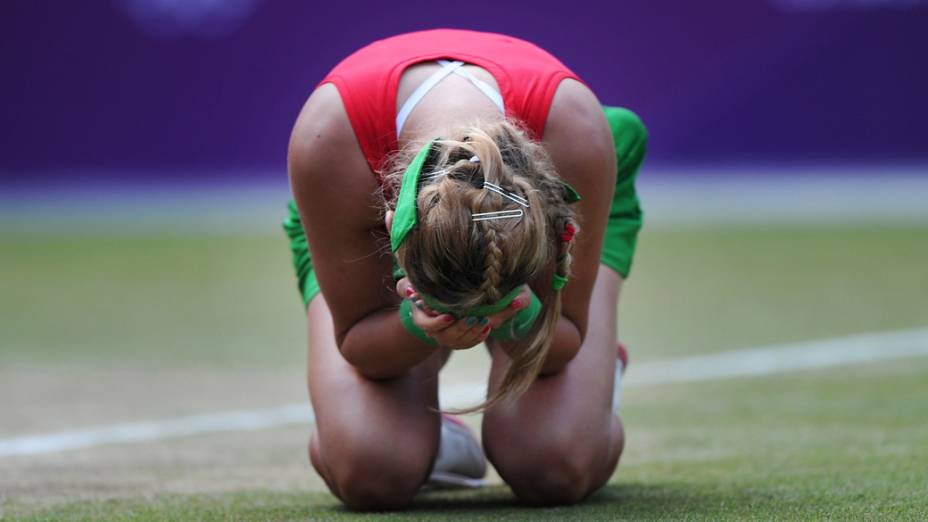 Bielorrussa Victoria Azarenka vence a russa Maria Kirilenko e conquista a medalha de bronze nos Jogos Olímpicos de Londres 2012