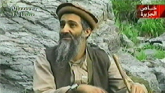Osama bin Laden em pronunciamento na Al-Jazeera no dia 10 de setembro de 2003