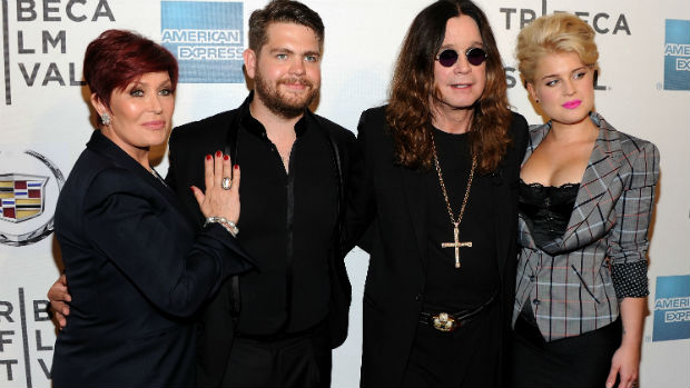Sharon, Jack, Ozzy e Kelly Osbourne em evento em 2011