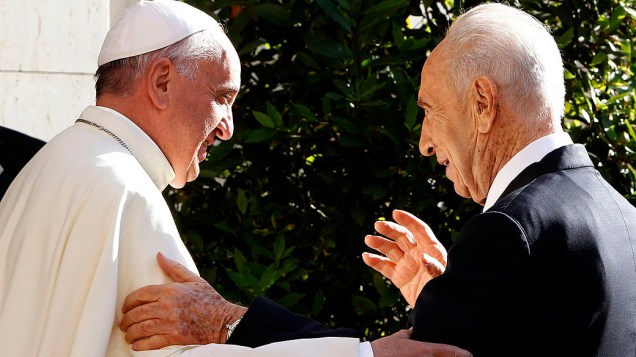 O Papa Francisco recebeu no Vaticano o presidente de Israel, Shimon Peres