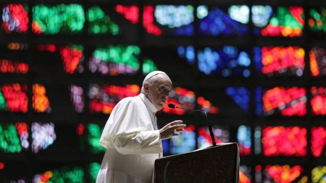 Papa Francisco celebra missa na Catedral Metropolitana do Rio de Janeiro, em 25/07/2013