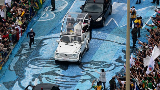 Papa Francisco durante a Jornada Mundial da Juventude, no Rio de Janeiro