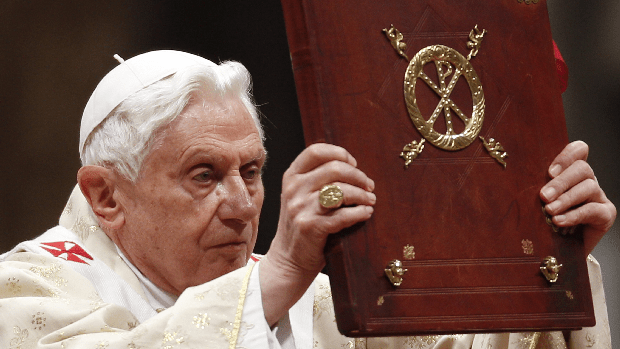 O papa Bento XVI, durante a Missa do Galo
