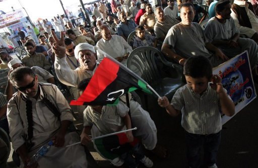 Manifestação em Bengasi dia 7 de setembro