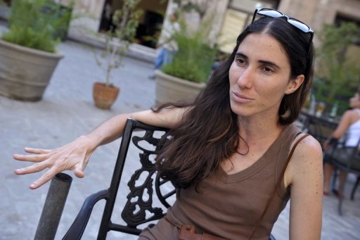 Yoani Sánchez: a blogueira foi detida ao lado do marido, o jornalista de oposição Reynaldo Escobar