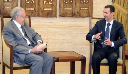 Brahimi se reuniu com o presidente sírio Bashar al Assad em Damasco