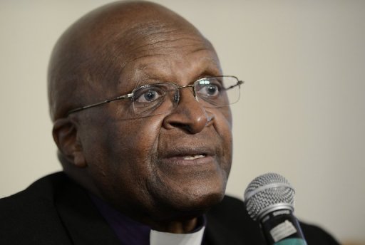 Desmond Tutu no dia 6 de novembro em Johannesburgo
