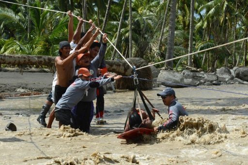 A cidade de New Bataan foi uma das mais afetadas pelo tufão