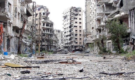 Foto de Homs, Síria, 5 de abril, 2013