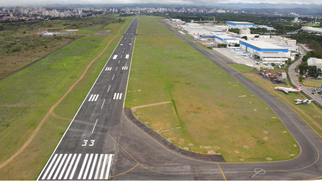 Pista do aeroporto de São José dos Campos (SP)