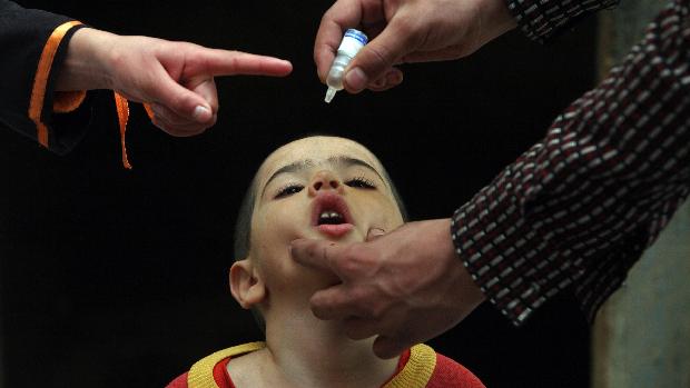 Vacinação contra pólio no Afeganistão