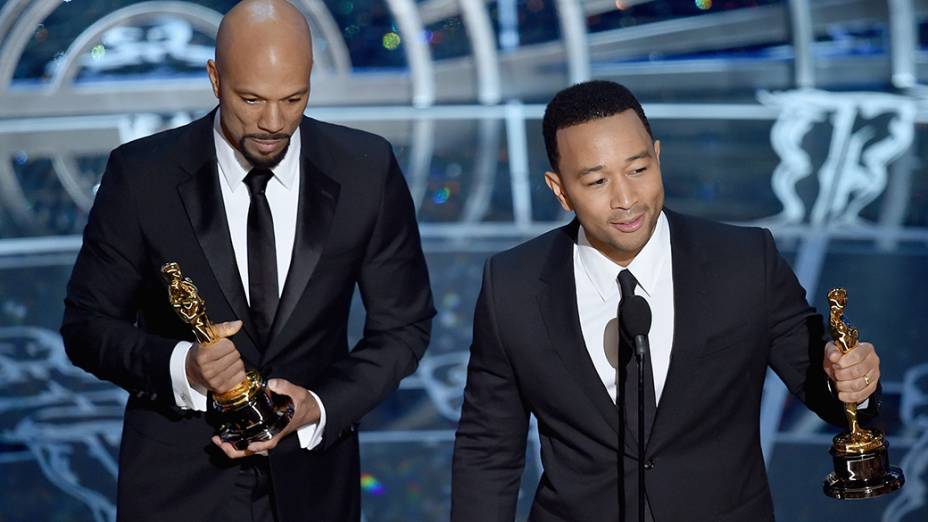 Common e John Legend recebem Oscar pela canção Glory, do filme Selma